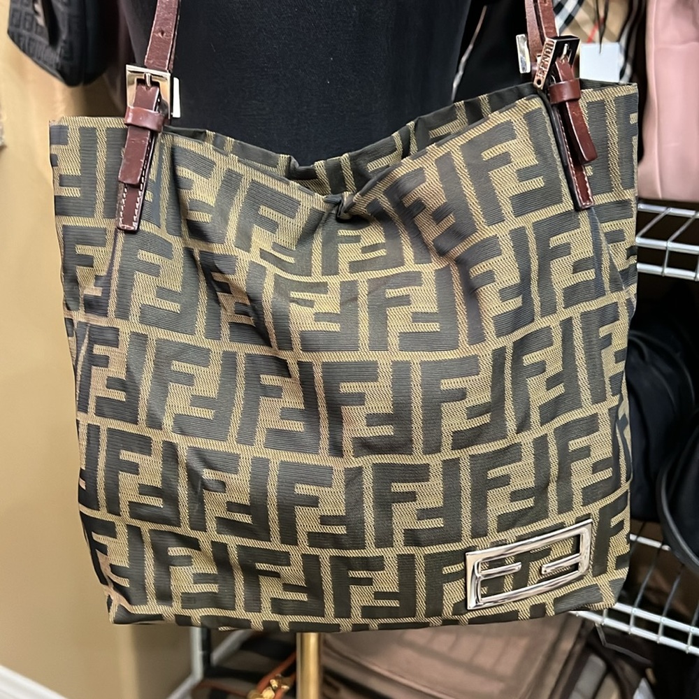 Vintage Fendi | Zucca Canvas Shoulder Bag